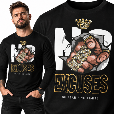 LONGSLEEVE ŚMIESZNY BOSSEXCUSES